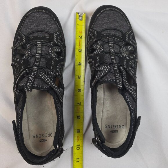 Earth Origins Womens Sid Black Sandals Slip-on Walking Shoes Size 8M - Picture 3 of 9
